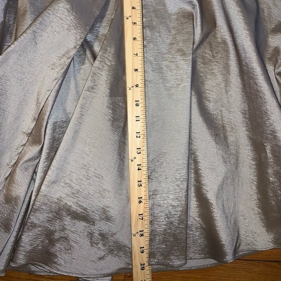 R & M Richards NWT size 14 plus size Mermaid Metallic Taupe Formal Gown wedding - Picture 15 of 15